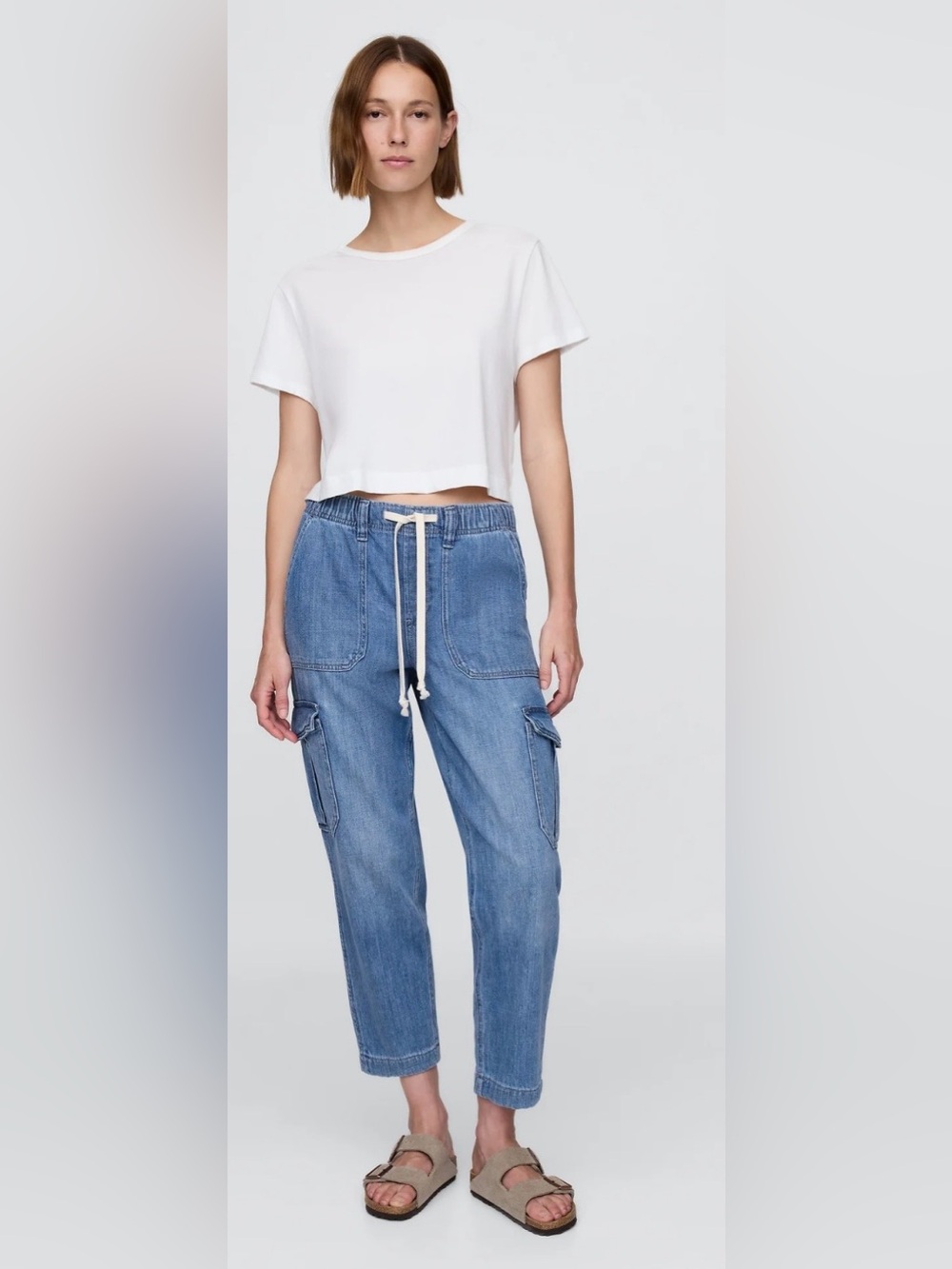 Gap Denim Easy Cargo Joggers